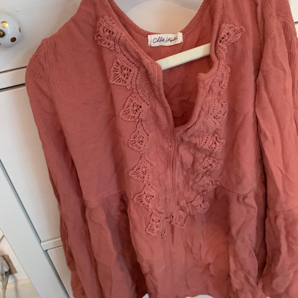 Pink Flowy Top